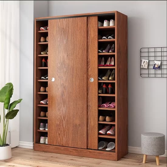 Sliding Door Shoe Cabinet