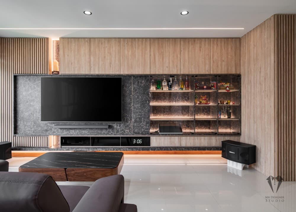 Feature Wall & TV Console Singapore – The Heart of Your Living Room — R&R Carpentry Singapore